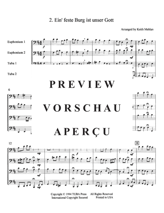 Product gallery: Page 6 of 21 Four Bach Chorales , , (Tuba Quartett EETT)