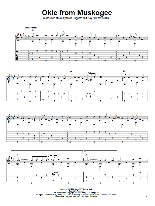 Produktgalerie: Seite 1 von 1 Okie From Muskogee, Merle Haggard, Gitarre