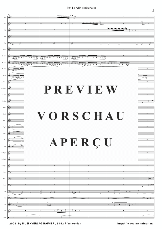 Product gallery: Page 10 of 11 Ins Ländle einischaun, , (large wind orchestra)