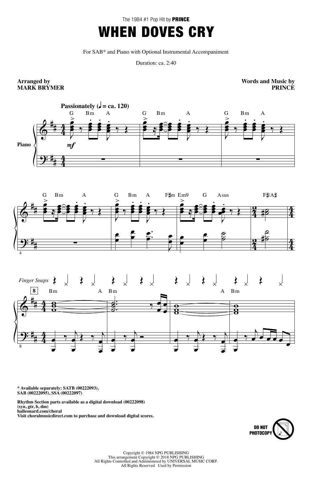 Produktbild zu: When Doves Cry