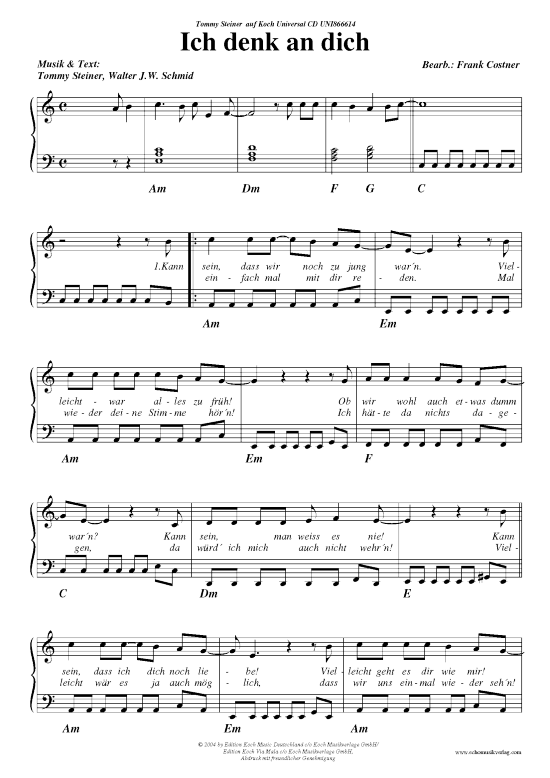 gallery: Ich denk an dich, Tommy Steiner, 