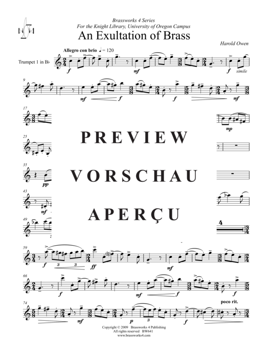 Produktgalerie: Seite 13 von 18 An Exultation of Brass , , (Blechbläserquintett)