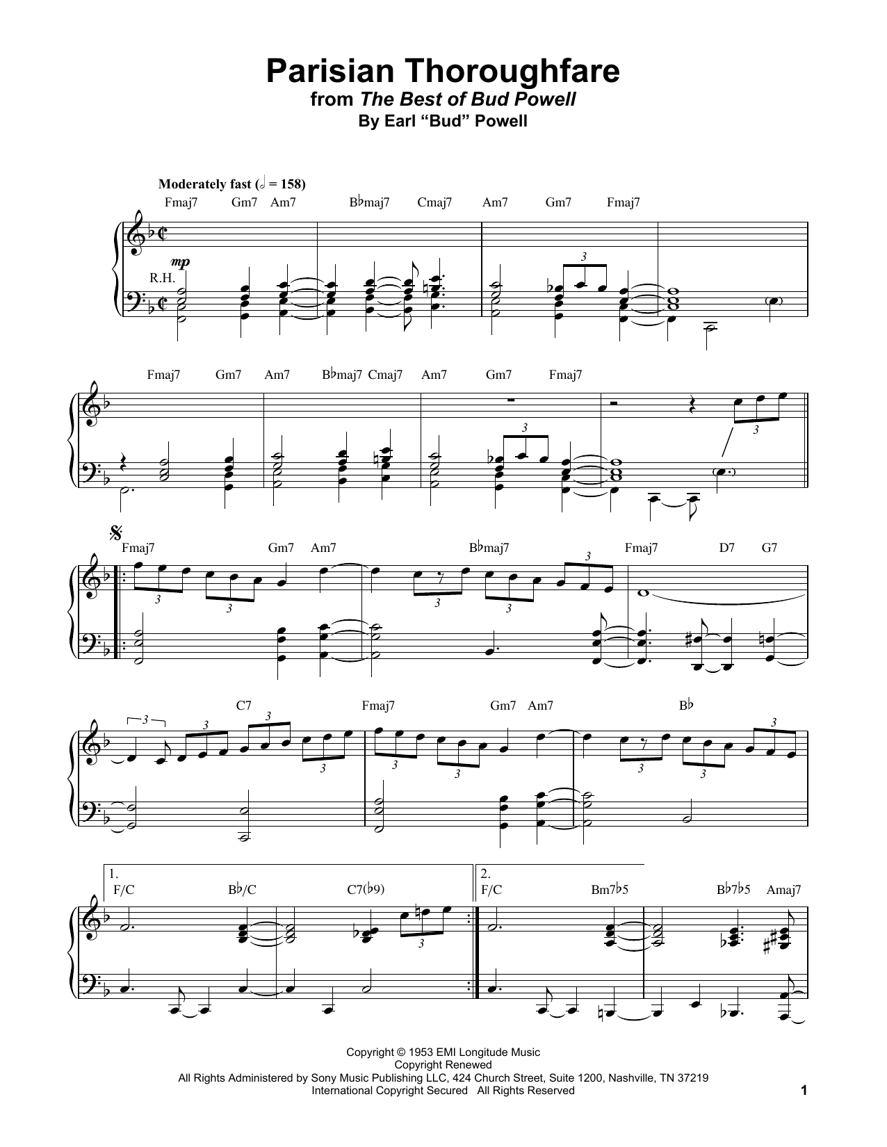 Produktbild zu: Parisian Thoroughfare