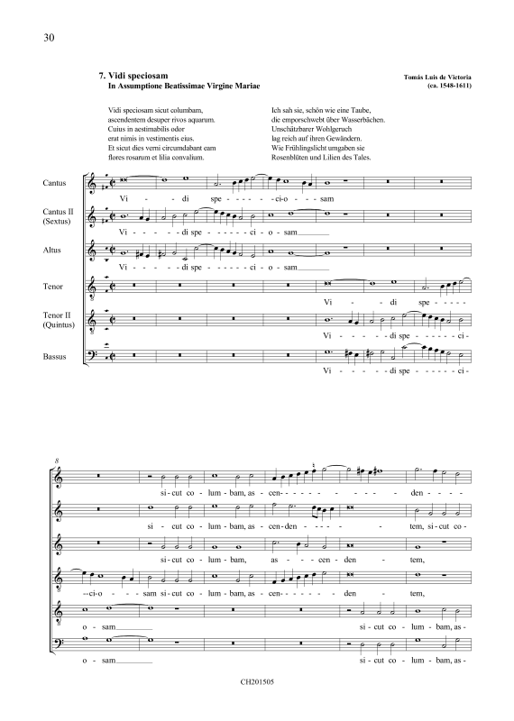 Product picture to: Vidi speciosam / Quae est istaTomás Luis de Victoria