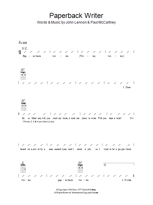 Product gallery: Page 1 of 1 Paperback Writer, The Beatles
