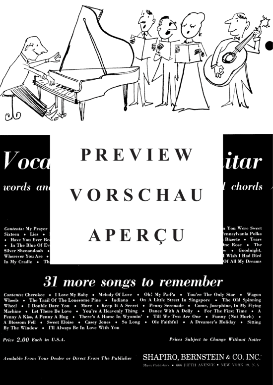 Produktgalerie: Seite 6 von 8 Second Hand Rose , Popular Standard, Klavier und Gesang