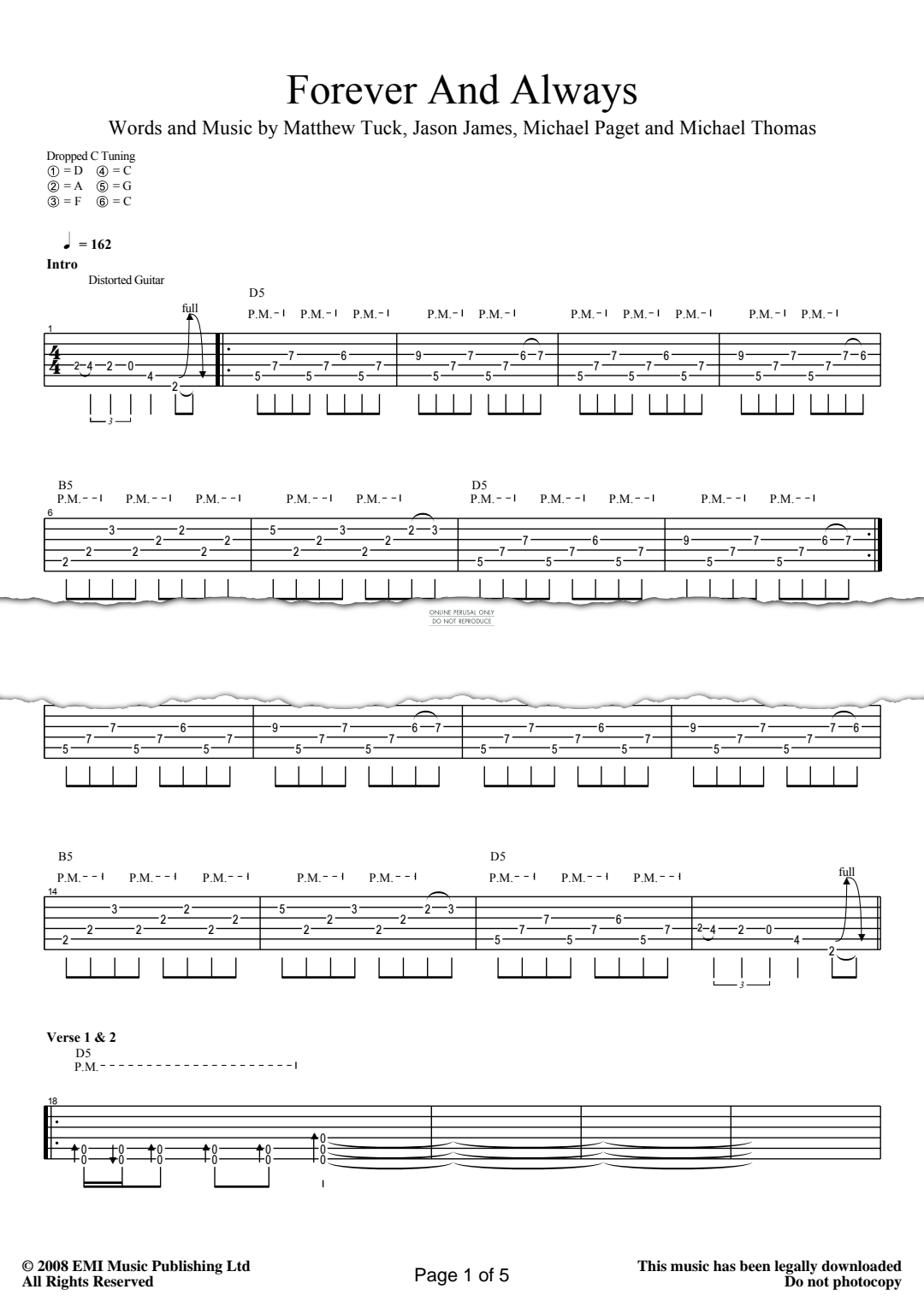 Product gallery: Page 1 of 1 Forever And Always, Bullet For My Valentine