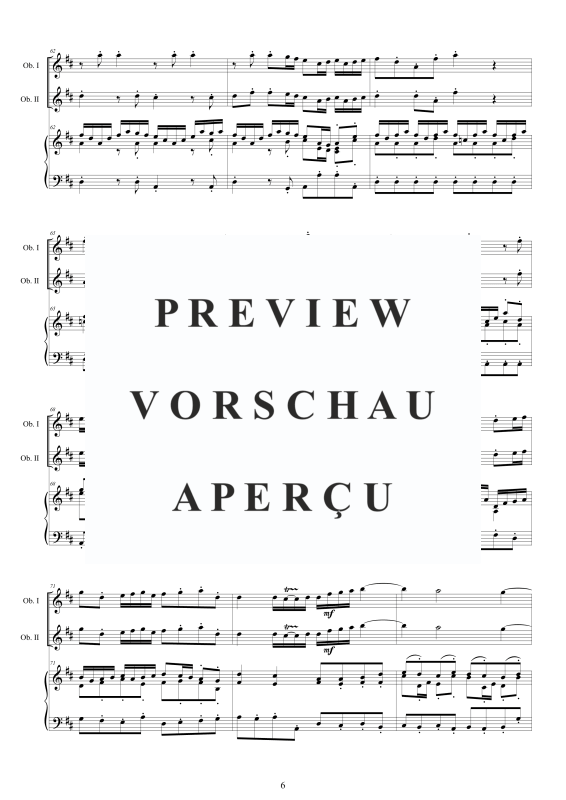 Product gallery: Page 7 of 11 Oboe Concerto No.12 in D-Dur Op.9, , 2 Oboes and Harpsichord