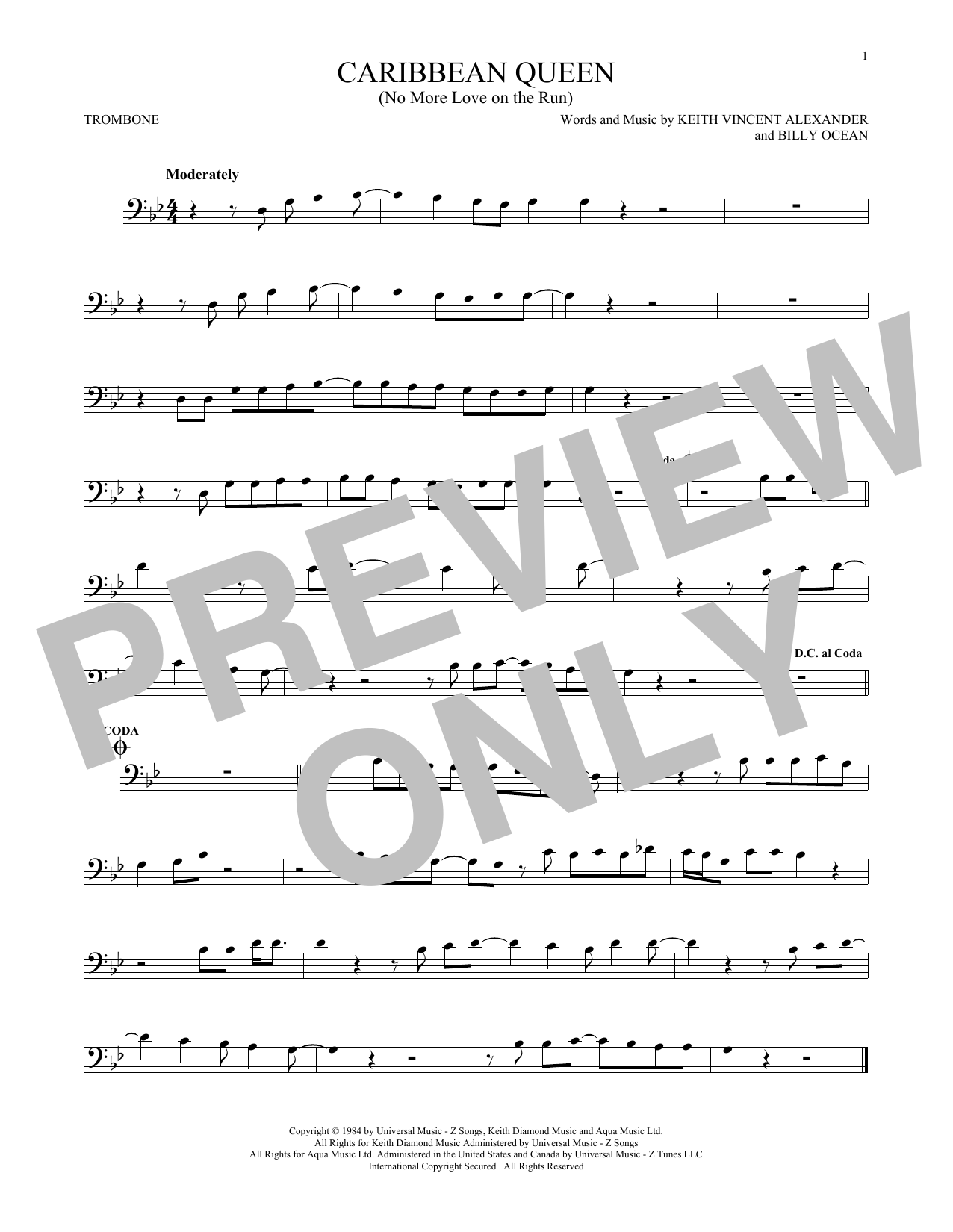 Product gallery: Page 1 of 1 Caribbean Queen (No More Love On The Run), Billy Ocean