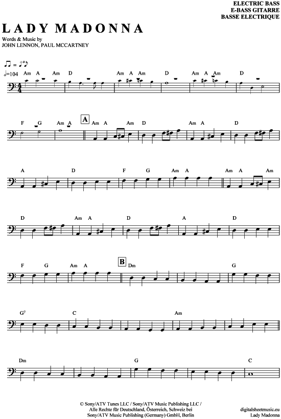 Product picture to: Lady Madonna The Beatles