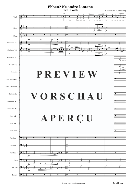 Product gallery: Page 4 of 11 Ebben ne andrò lontano (from La Wally), , Soprano Solo and Brass Band