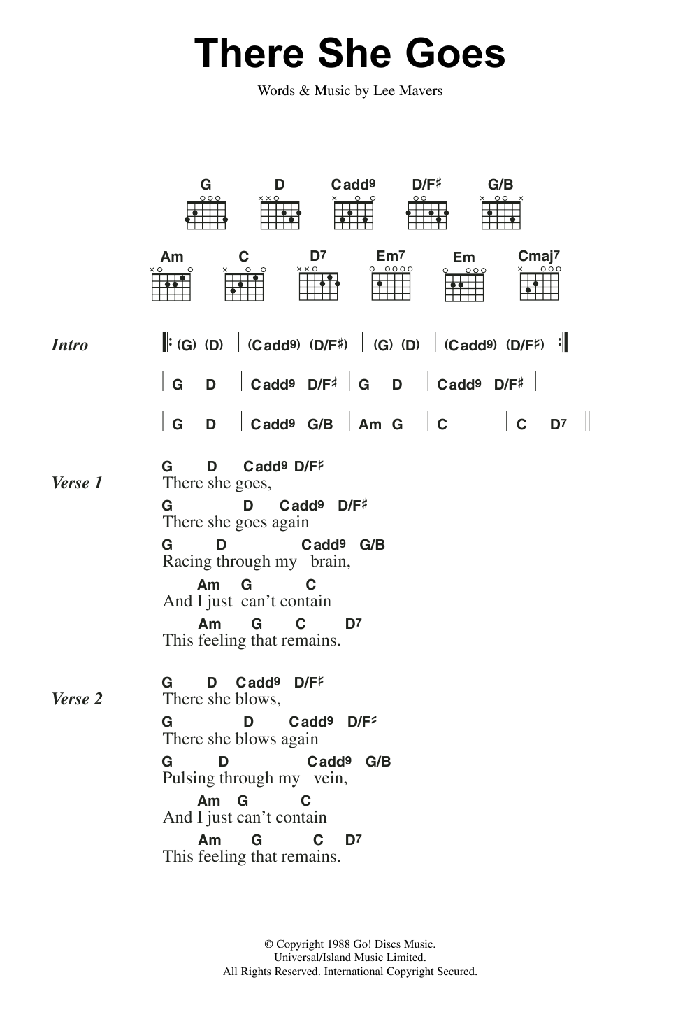 Produktgalerie: Seite 1 von 1 There She Goes, The La's, Gitarre
