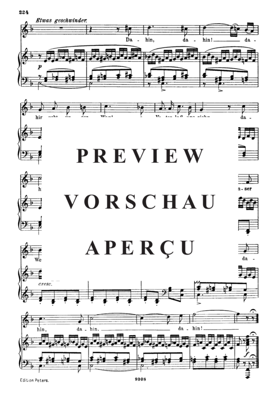 Product gallery: Page 5 of 5 Mignons Gesang D.321, Kennst du das Land, , High Voice and Piano