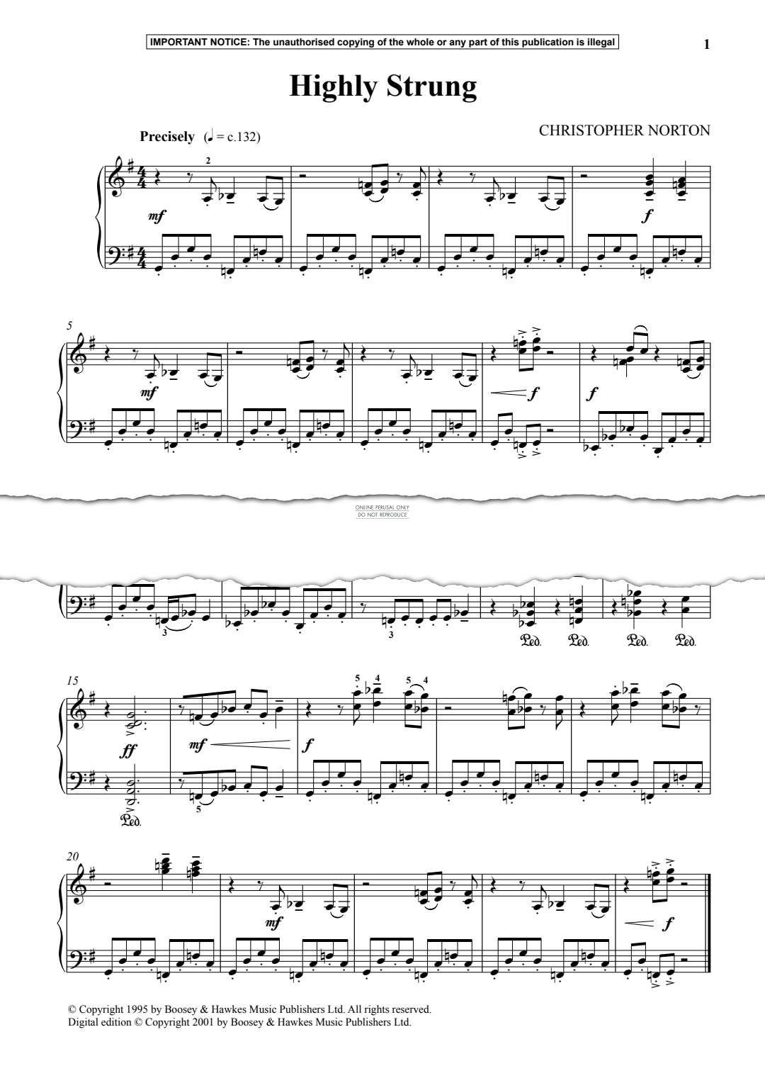 Produktgalerie: Seite 1 von 1 Highly Strung, Christopher Norton, Klavier