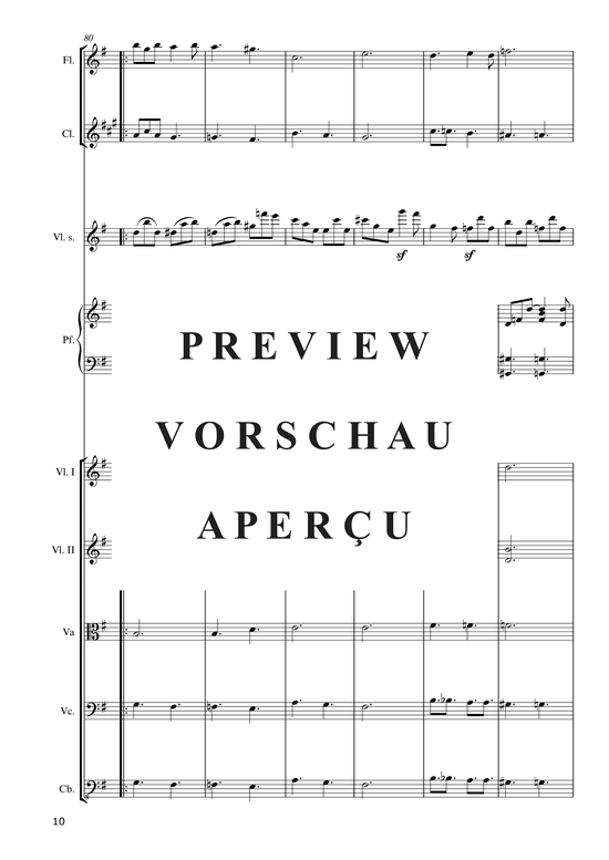 Product gallery: Page 12 of 21 Hommage à la Pologne (2015) , ,  (ensemble for violin solo, piano, flute, clarinet + string quintet)