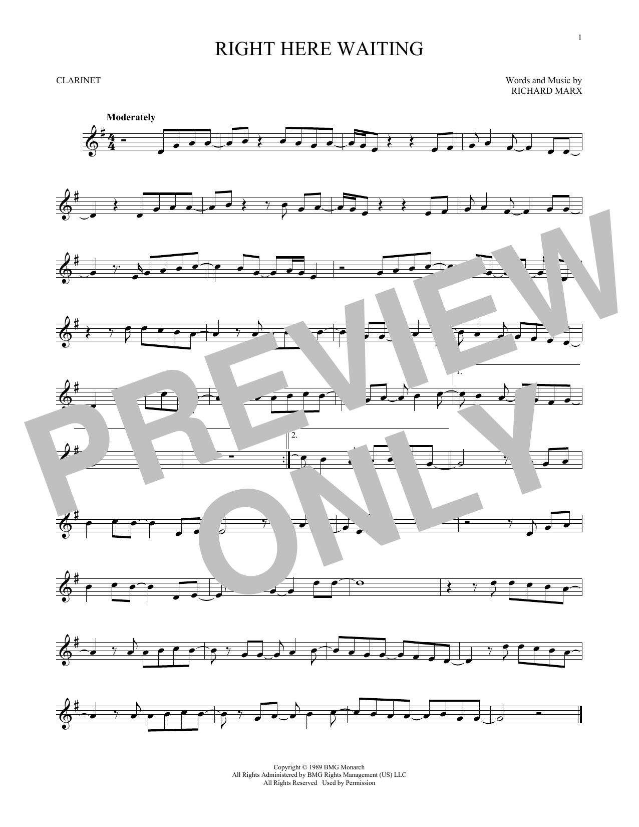 Product gallery: Page 1 of 1 Right Here Waiting, Richard Marx