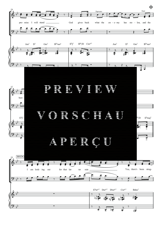 gallery: God Gives Back, , Gemischter Chor SAM/Solo opt. und Klavier