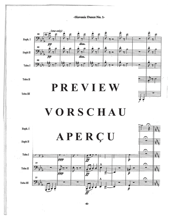 Product gallery: Page 10 of 21 Slavonic Dances Op. 46 No. 1 , , (Tuba Quartett EETT)