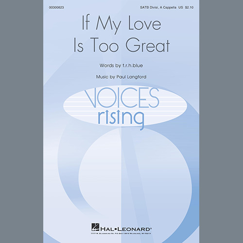 cover: If My Love Is Too Great, Paul Langford