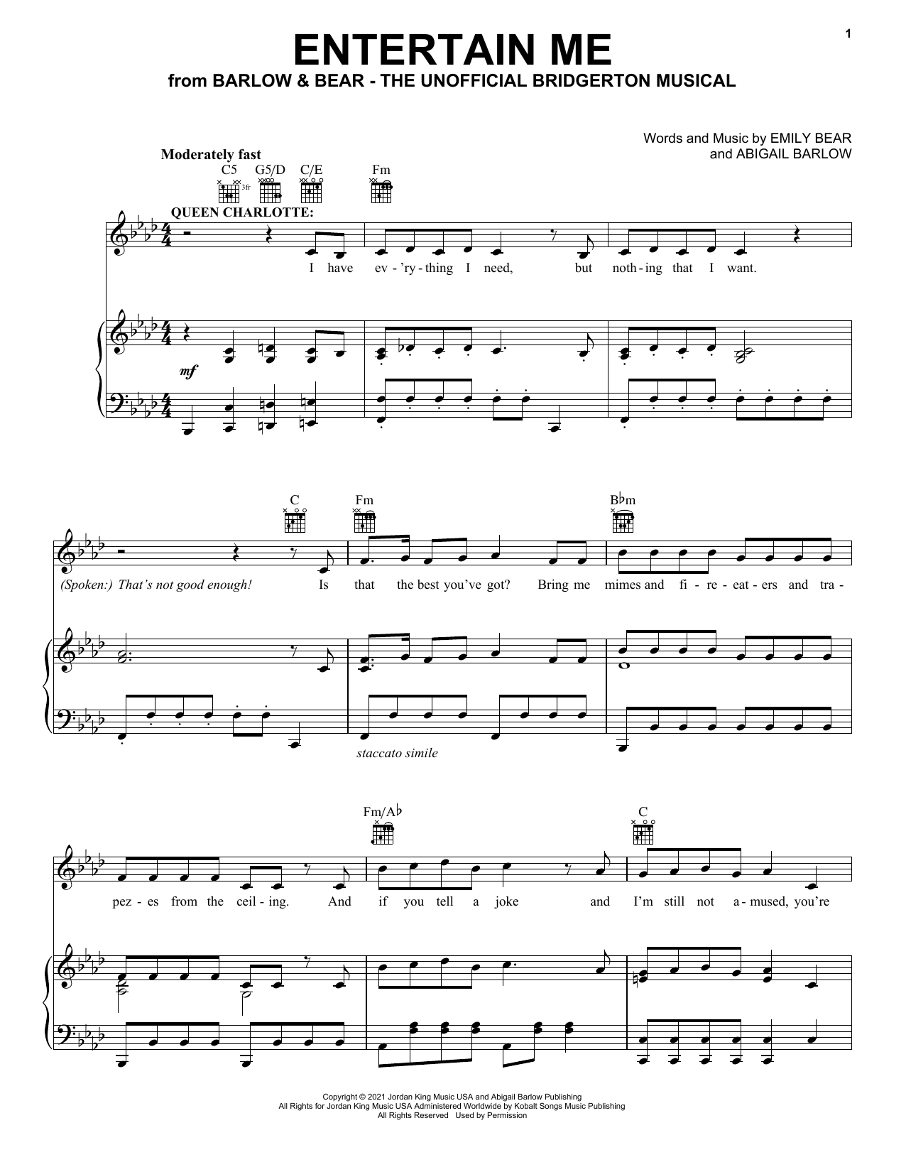 Produktbild zu: Entertain Me (from The Unofficial Bridgerton Musical)