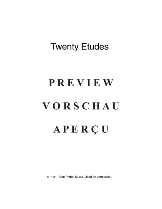 Product gallery: Page 3 of 21 Twenty Etudes , , (Tuba Solo)