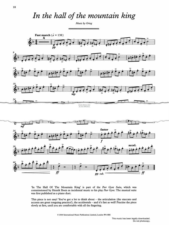 Product gallery: Page 1 of 1 In The Hall Of The Mountain King, Edvard Grieg