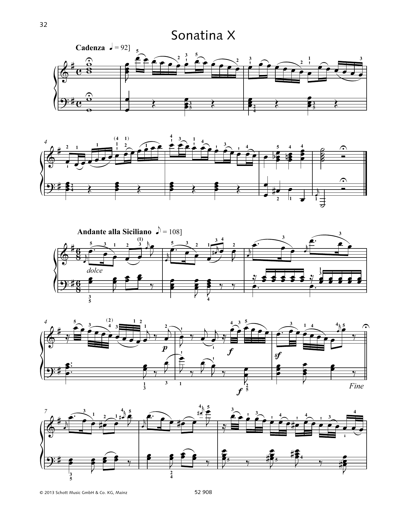 Produktbild zu: Sonatina X