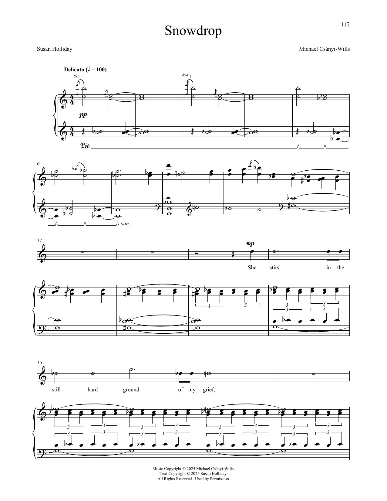 Produktgalerie: Seite 1 von 1 Snowdrop, Michael Csányi-Wills, Gesang, Klavier