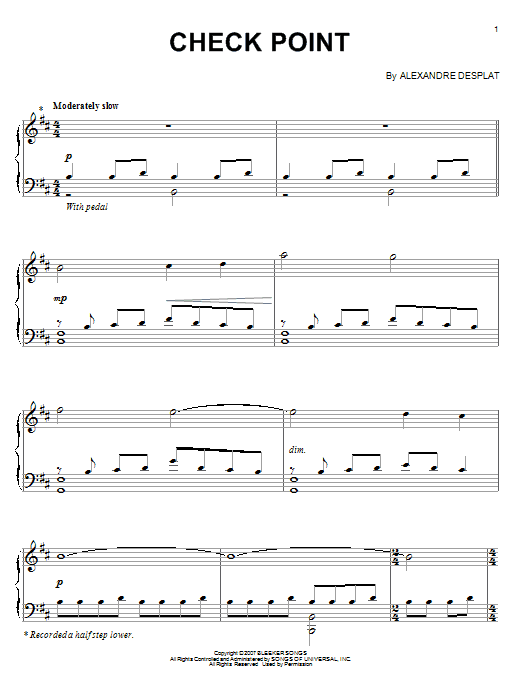 Product gallery: Page 1 of 1 Check Point, Alexandre Desplat