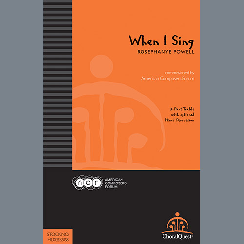 cover: When I Sing, Rosephanye Powell