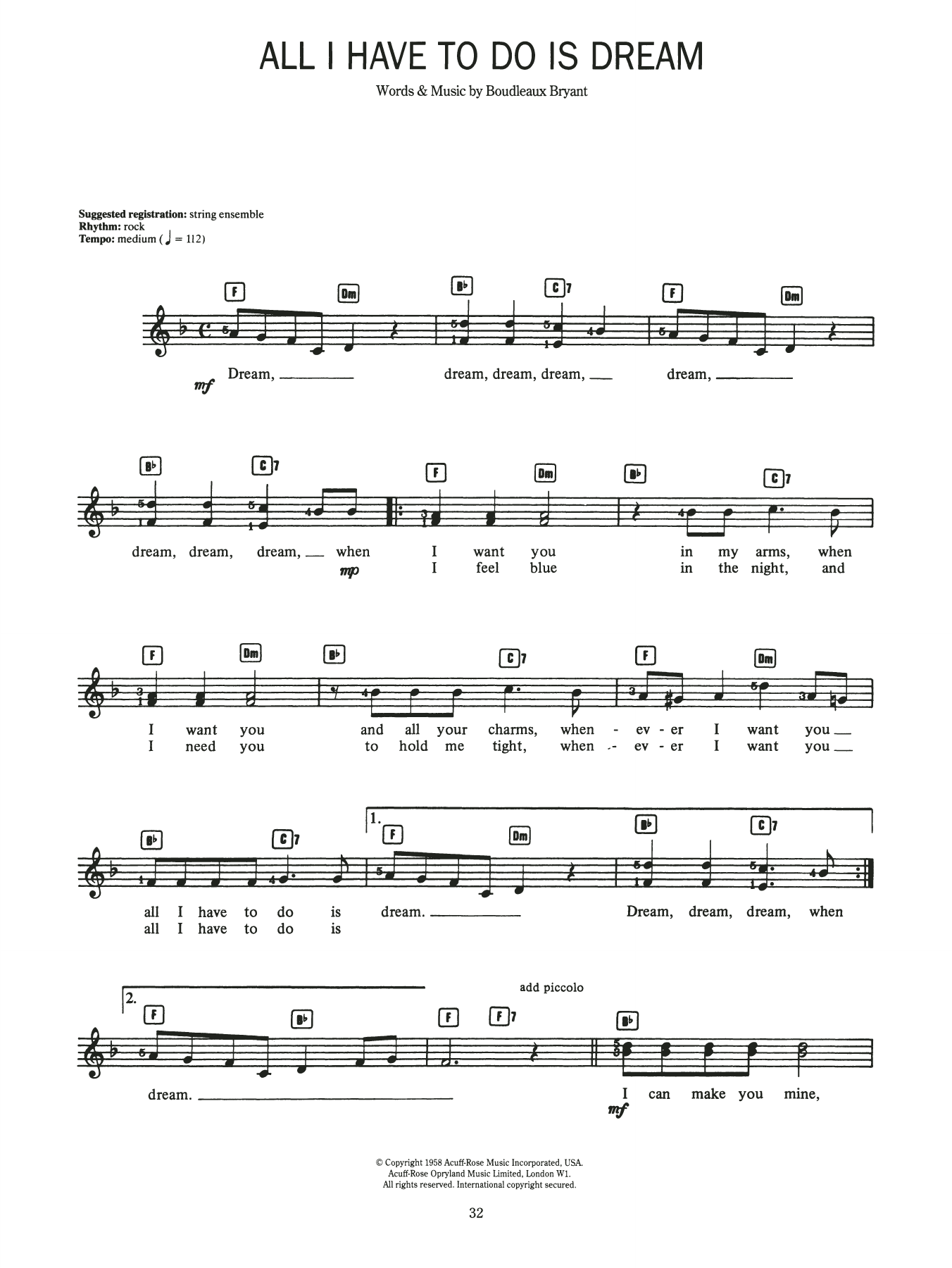Produktgalerie: Seite 1 von 1 All I Have To Do Is Dream, The Everly Brothers