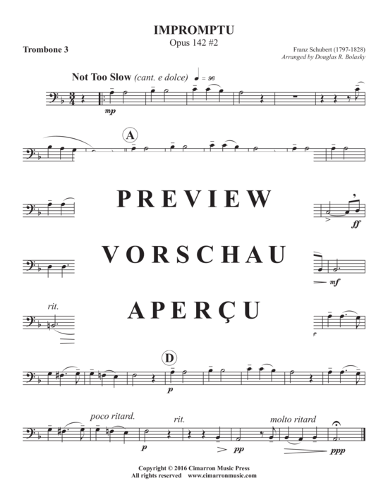 Product gallery: Page 7 of 8 Impromptu , , (Trombone quartet)