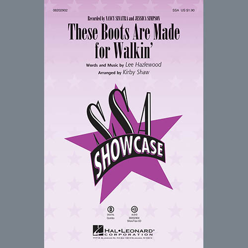 Produktbild zu: These Boots Are Made For Walkin' (arr. Kirby Shaw)