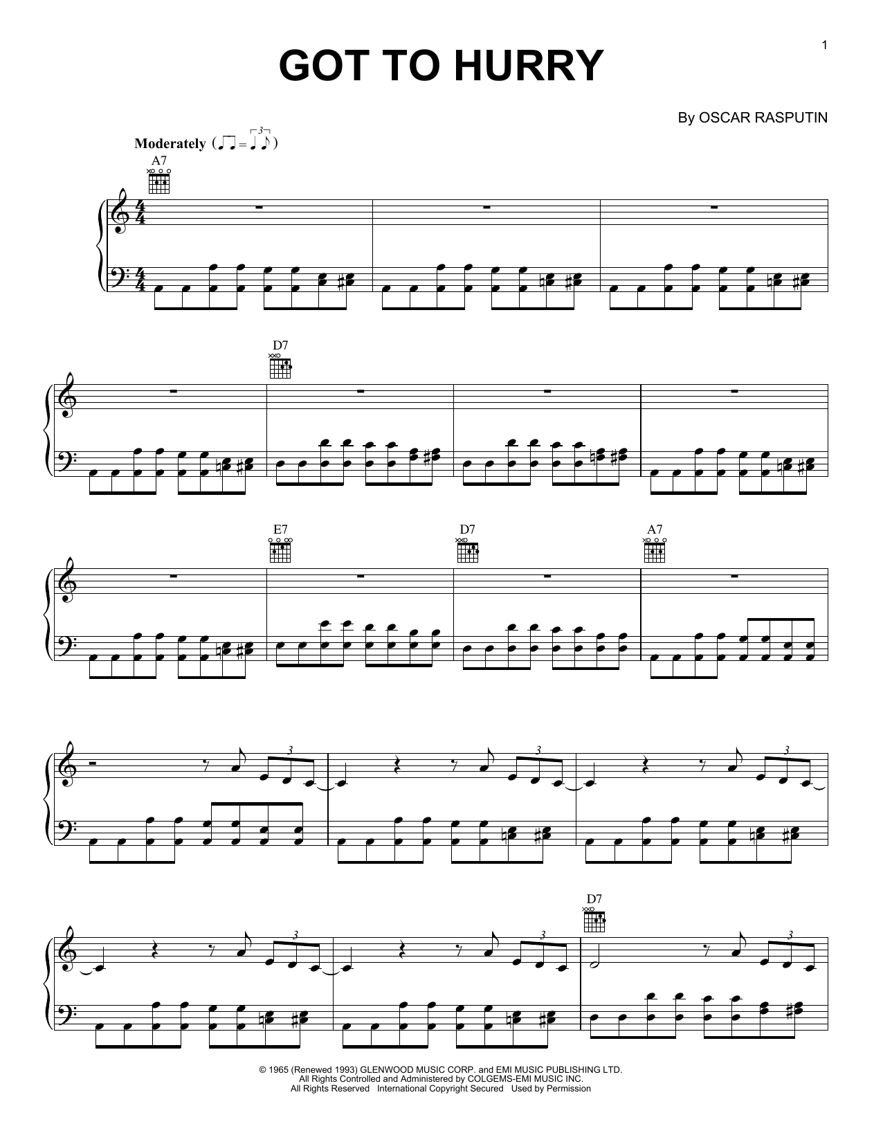 Produktbild zu:  Got To Hurry - The Yardbirds