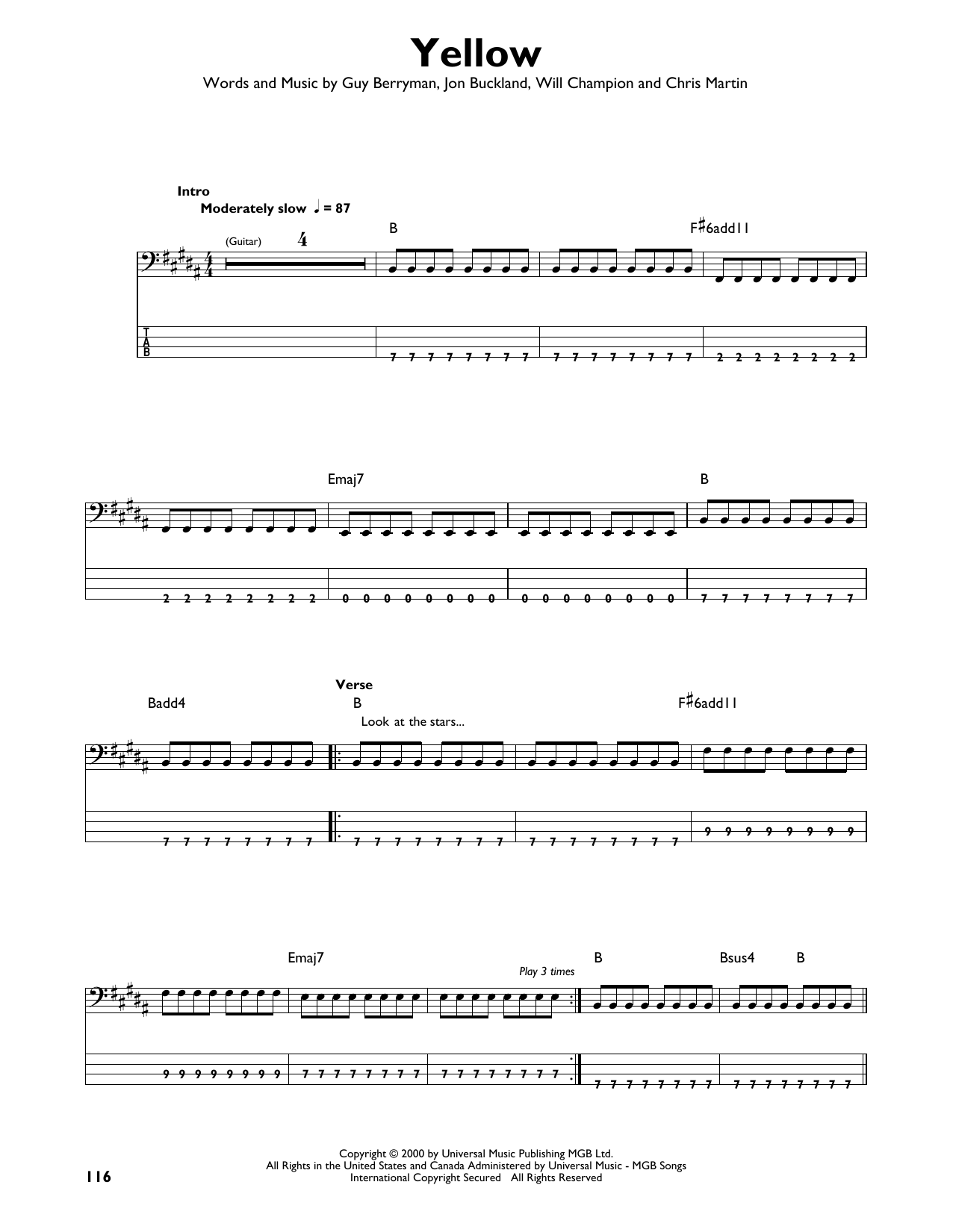 Produktgalerie: Seite 1 von 1 Yellow, Coldplay