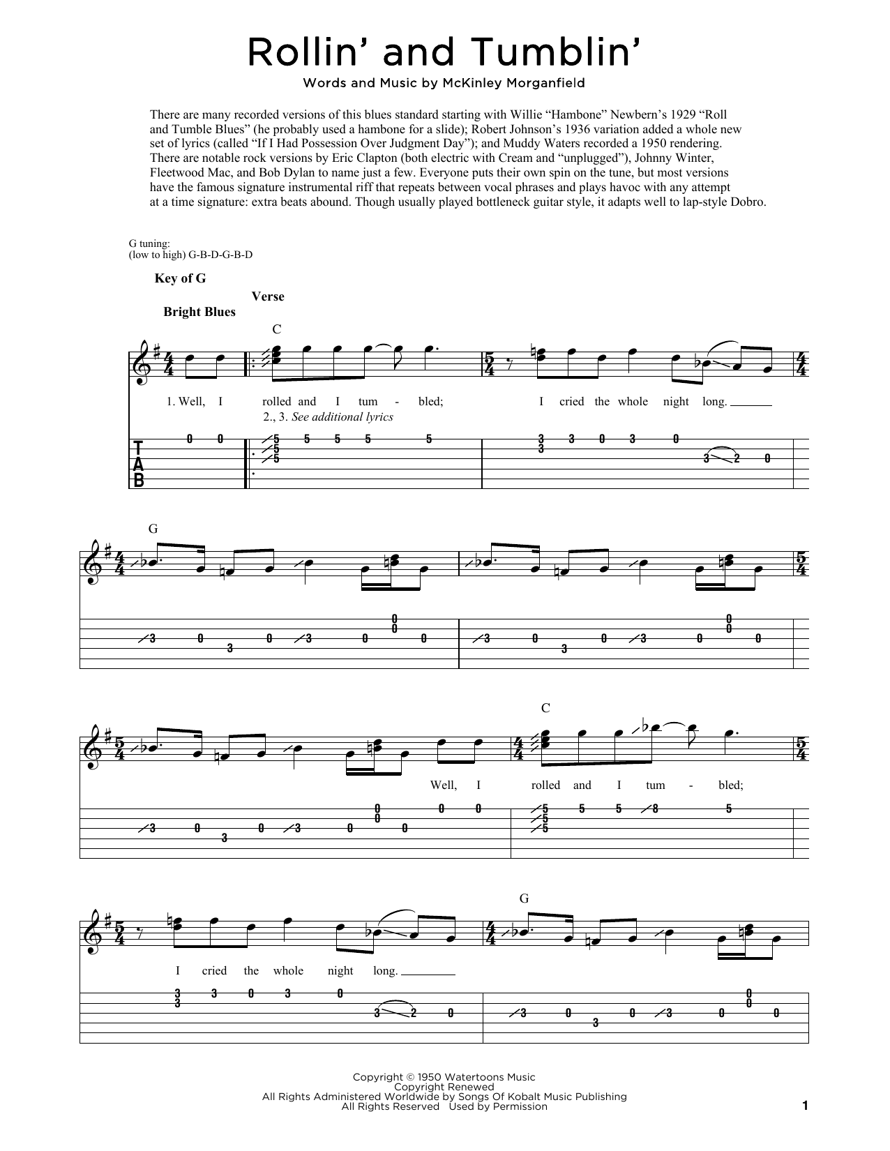 Product picture to: Rollin' And Tumblin' (arr. Fred Sokolow)