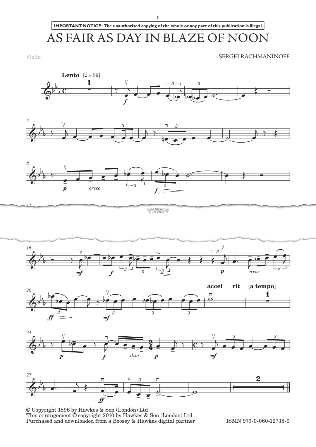 Produktgalerie: Seite 1 von 1 As fair as day in blaze of noon, Sergei Rachmaninoff, Klavier, Violine