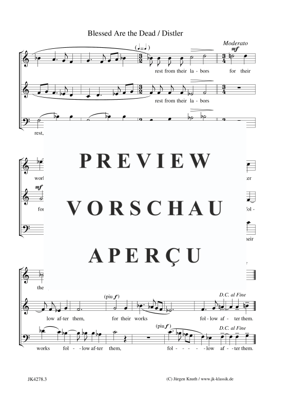 gallery: Blessed Are the Dead (The Year Cycle, Op.5, No.35), , Gemischter Chor
