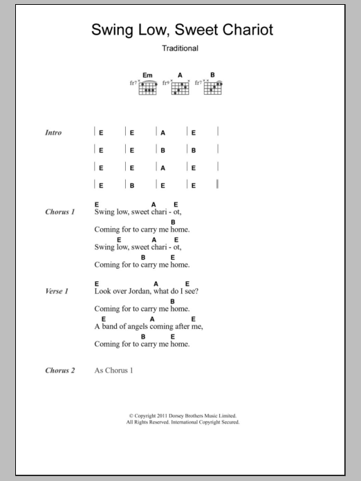Produktbild zu: Swing Low, Sweet Chariot