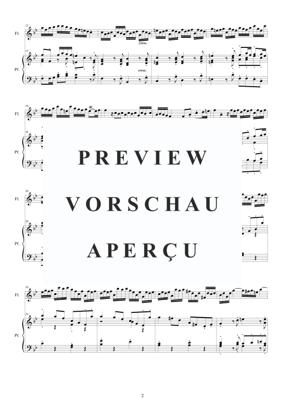 Produktgalerie: Seite 3 von 11 Flute Concerto No.1 in B-Dur Op.5, , Querflöte Solo und Klavier/Cembalo