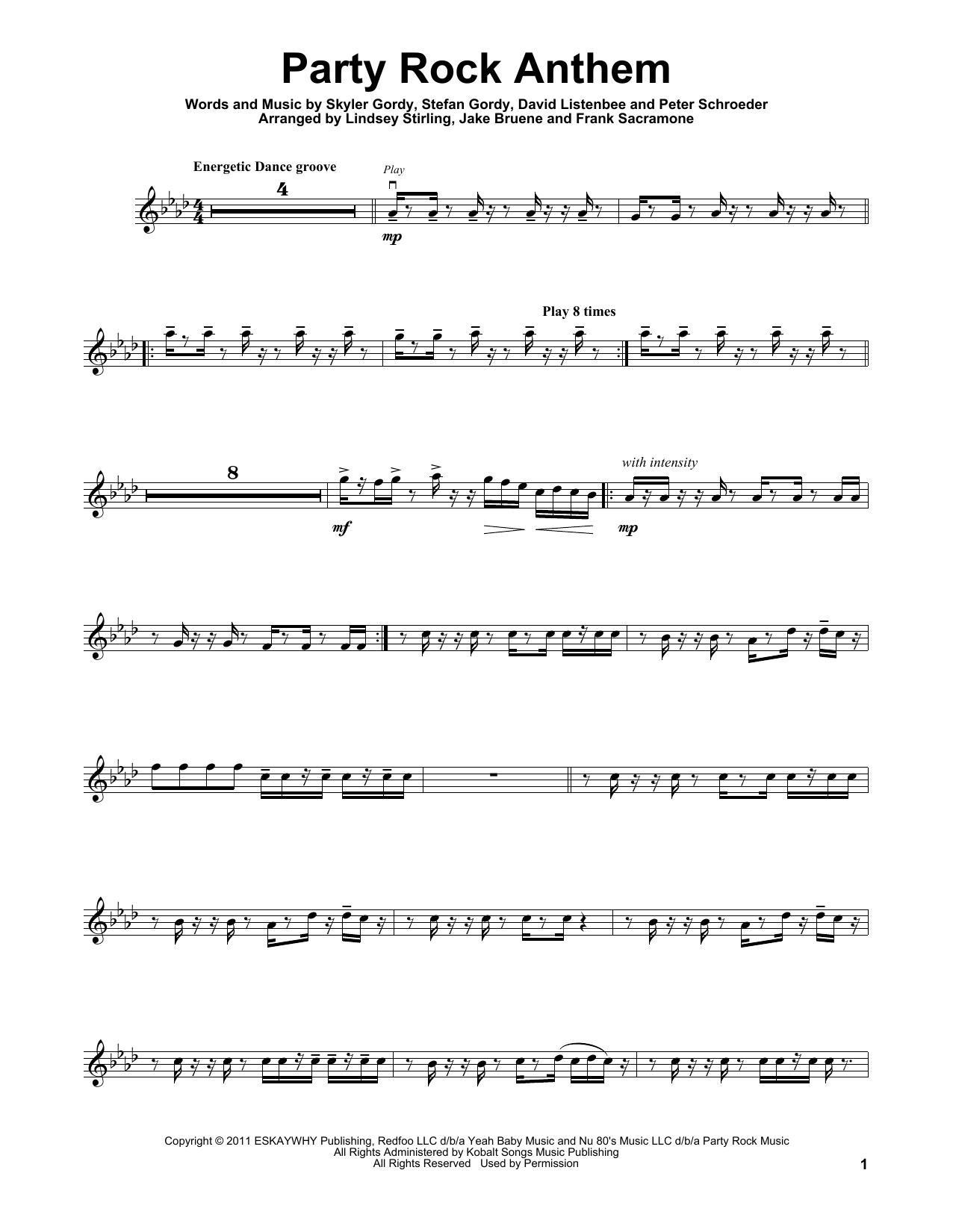 Product gallery: Page 1 of 1 Party Rock Anthem, Lindsey Stirling