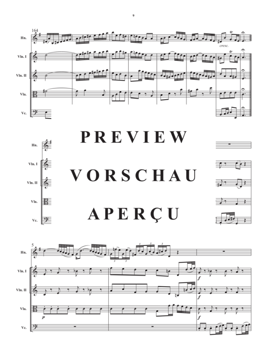 Produktgalerie: Seite 11 von 21 Concerto in a minor , , (Streicher Quartett + Horn in F Solo)
