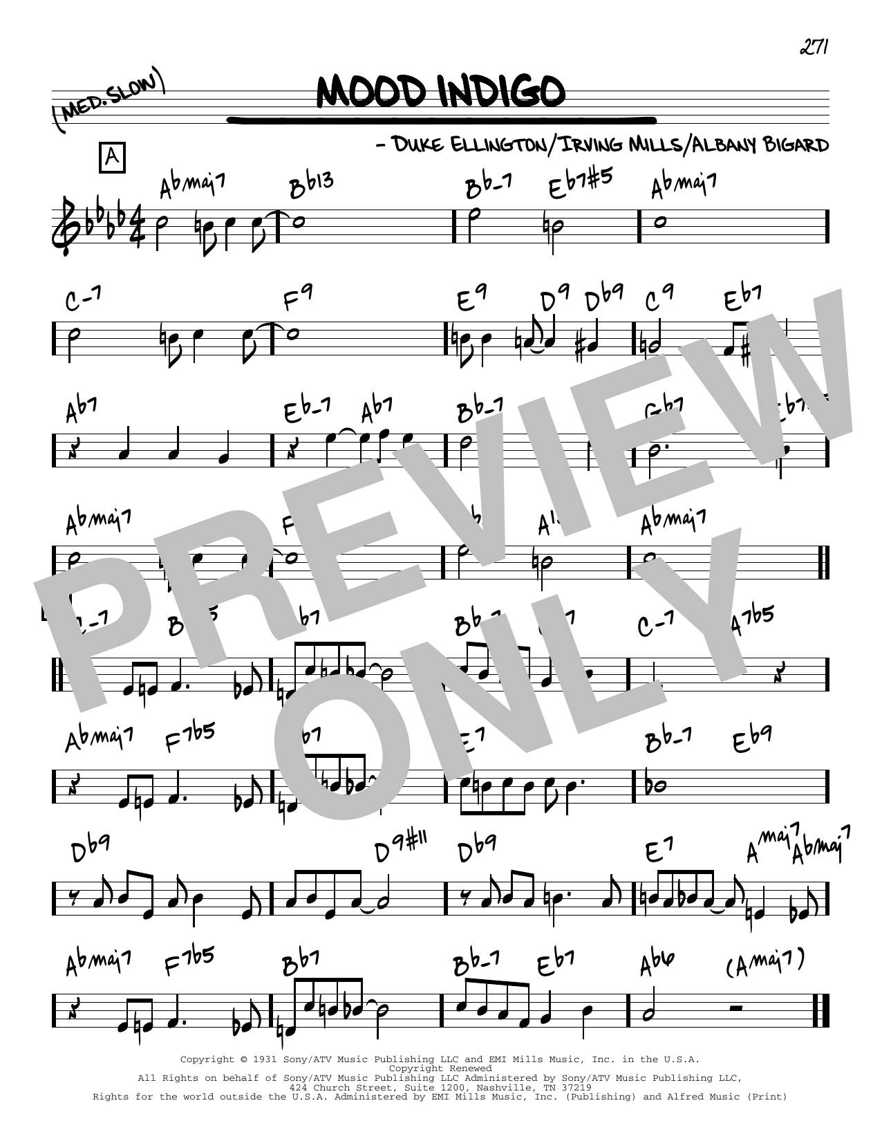 Produktbild zu: Mood Indigo [Reharmonized version] (arr. Jack Grassel)