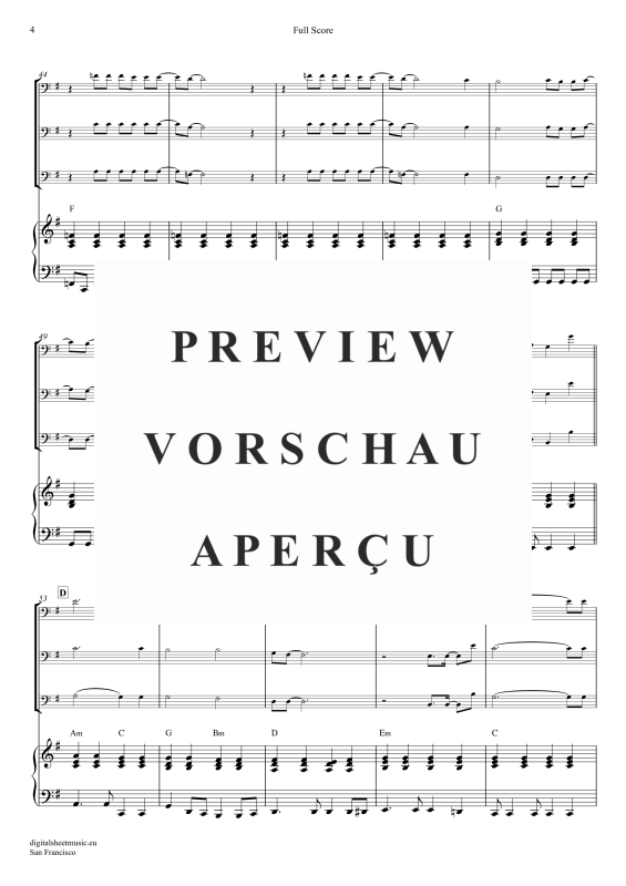 Produktgalerie: Seite 5 von 11 San Francisco, McKenzie, Scott, (Posaunen Trio + Klavier)