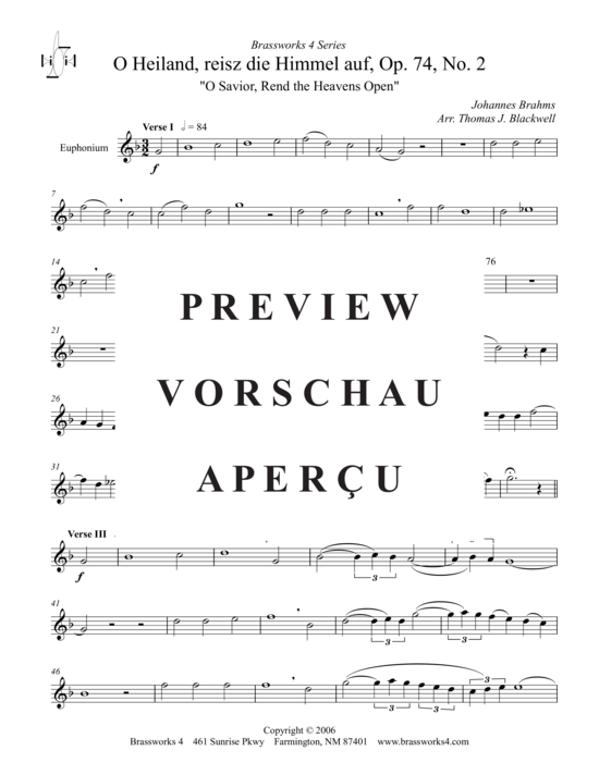 gallery: O Heiland reiss die Himmel auf (2xTromp in B, Horn in F (Pos) , , (2xTromp in B, Horn in F (Pos), Pos)