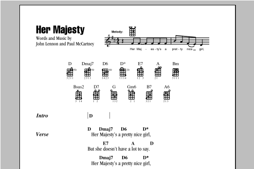 Product gallery: Page 1 of 1 Her Majesty, The Beatles