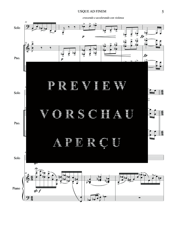 Product gallery: Page 9 of 11 Usque Ad Finem, , (tuba and piano)