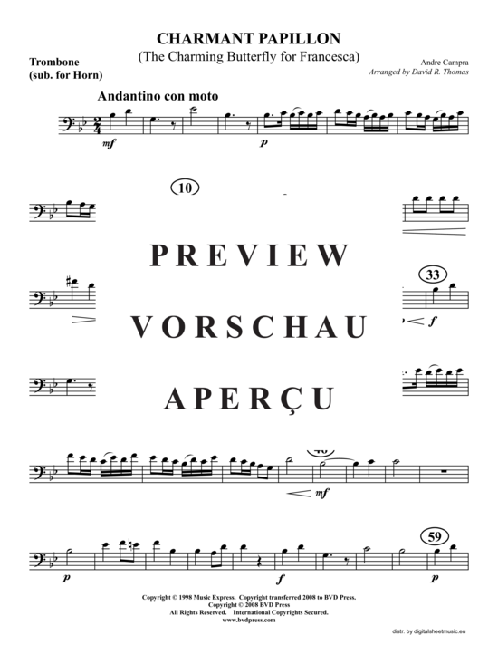 gallery: Charmant papillon (2xTromp in B, Horn in F (Pos) , , , Pos)
