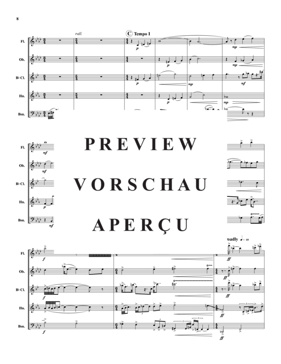 Produktgalerie: Seite 9 von 21 Contrasts – 3 Sätze , , (Holzbläser-Quintett)