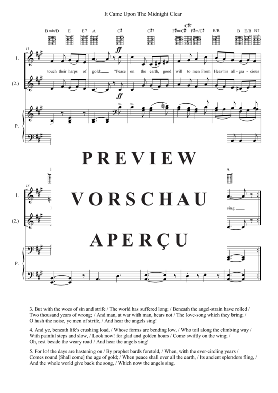 Produktgalerie: Seite 3 von 3 It Came Upon The Midnight Clear , , (Gesang + Klavier)